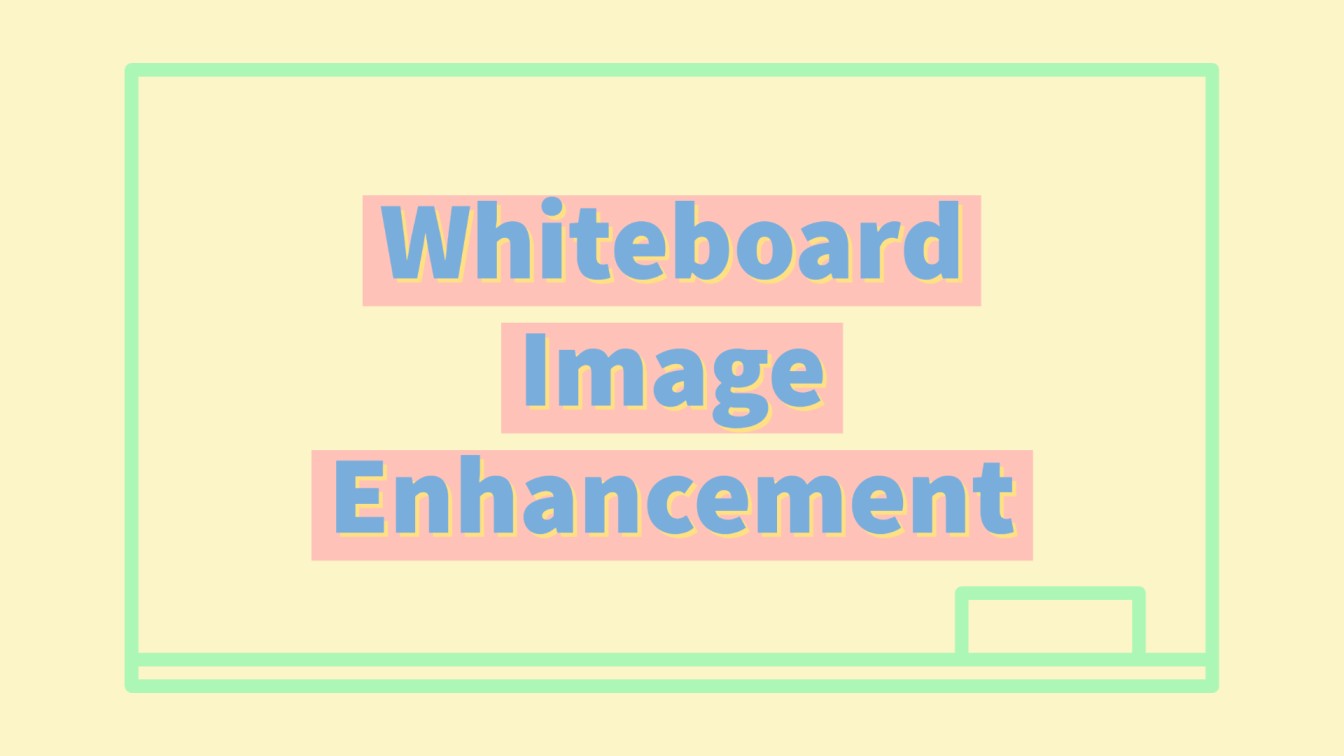 Whiteboard image enhancement in Python